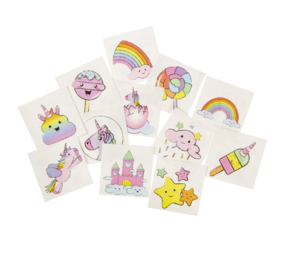 LG Imports Tatouages ​​éphémères Licorne | 12 lots de 12 tatouages