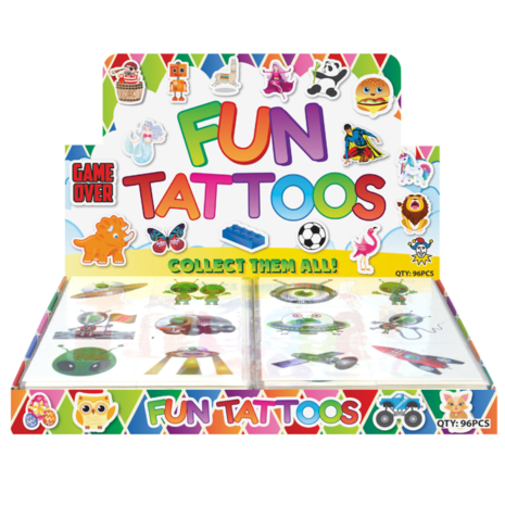 Henbrandt Alien Nep Tattoo | 12 sets met 12 tattoos