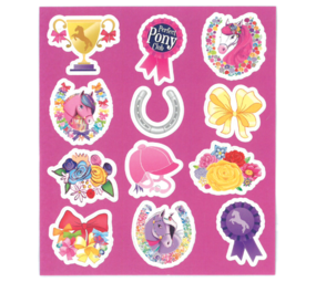 Henbrandt Autocollants poney 12 x 10 cm | à l'unité