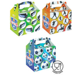 Henbrandt Football Party Favor Boxes 14x9.5x12cm | 12 pieces