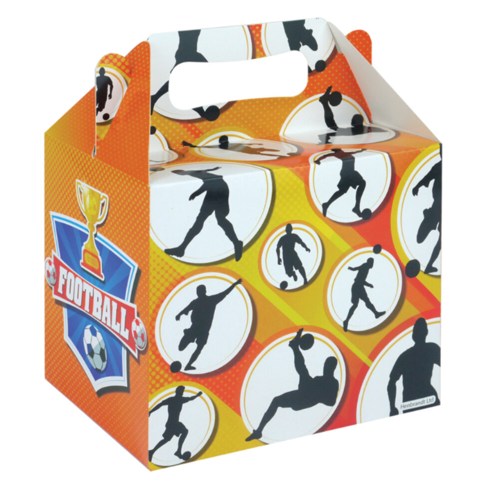 Henbrandt Gastgeschenkboxen für Fußballpartys, 14 x 9,5 x 12 cm | 12 Stück