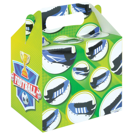 Henbrandt Gastgeschenkboxen für Fußballpartys, 14 x 9,5 x 12 cm | 12 Stück