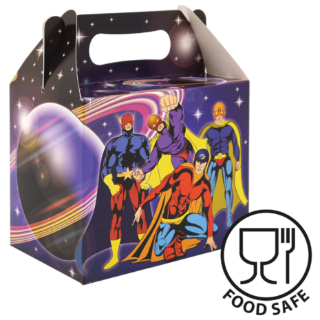 Henbrandt Superhelden Uitdeeldoosje 9,5x12x14cm | 12 stuks Henbrandt Superhelden Uitdeeldoosje 9,5x12x14cm | 12 stuks