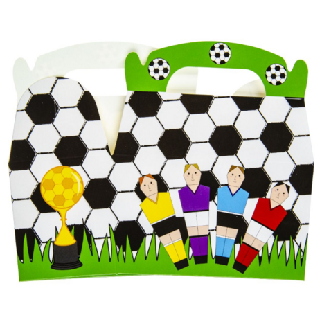 LG Imports Football Party Favor Box 12x12x6cm | 12 pieces