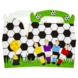 LG Imports Boîte à dragées sur le thème du football 12 x 12 x 6 cm | 12 pièces