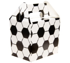 LG Imports Gastgeschenkbox für Fußballpartys, 13 x 9,5 x 12 cm | 12 Stück