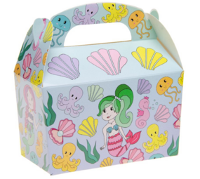 LG Imports Meerjungfrauen-Gastgeschenkboxen 12 x 12,5 x 6 cm | 12 Stück