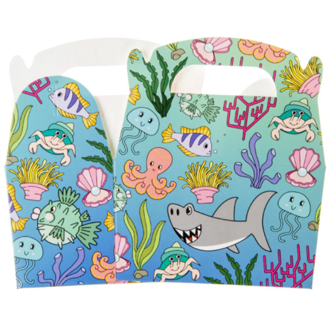LG Imports Boîtes à dragées sur le thème des animaux marins 12 x 12,5 x 6 cm | 12 pièces