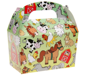 LG Imports Farm Animals Party Favor Boxes 12x12.5x6cm | 12 pieces