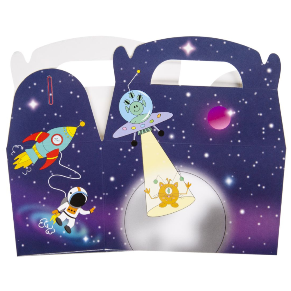 LG Imports Boîte à dragées sur le thème de l'espace 12 x 12,5 x 6 cm | 12 pièces