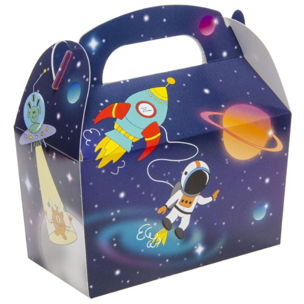 LG Imports Boîte à dragées sur le thème de l'espace 12 x 12,5 x 6 cm | 12 pièces