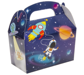 LG Imports Boîte à dragées sur le thème de l'espace 12 x 12,5 x 6 cm | 12 pièces