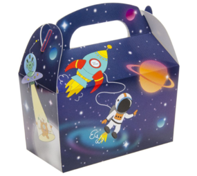LG Imports Weltraum-Party-Gastgeschenkbox 12 x 12,5 x 6 cm | 12 Stück