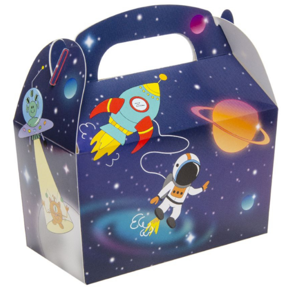 Toyssa Ruimte feesttasvullers voor kinderen, ruimtespeelgoed, feesttassen, astronautenfiguur, rubberen gummen, siliconen armband, sleutelhanger, kinderfeestartikelen, pinata-vullers, ruimte