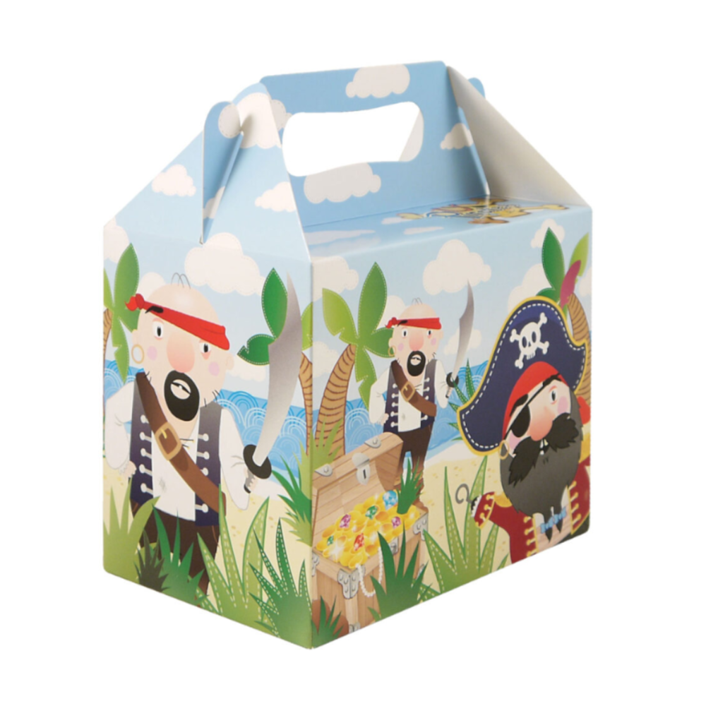 Henbrandt Piraten Uitdeeldoosje 14x9,5x12cm | 12 stuks Henbrandt Piraten Uitdeeldoosje 14x9,5x12cm | 12 stuks