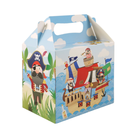 Henbrandt Piraten Uitdeeldoosje 14x9,5x12cm | 12 stuks Henbrandt Piraten Uitdeeldoosje 14x9,5x12cm | 12 stuks