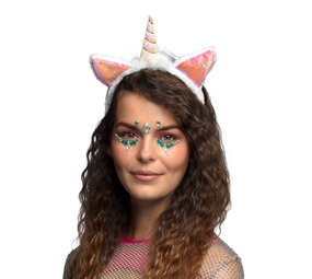 Boland Eenhoorn Tiara met Roze Oortjes | per stuk Boland Eenhoorn Tiara met Roze Oortjes | per stuk