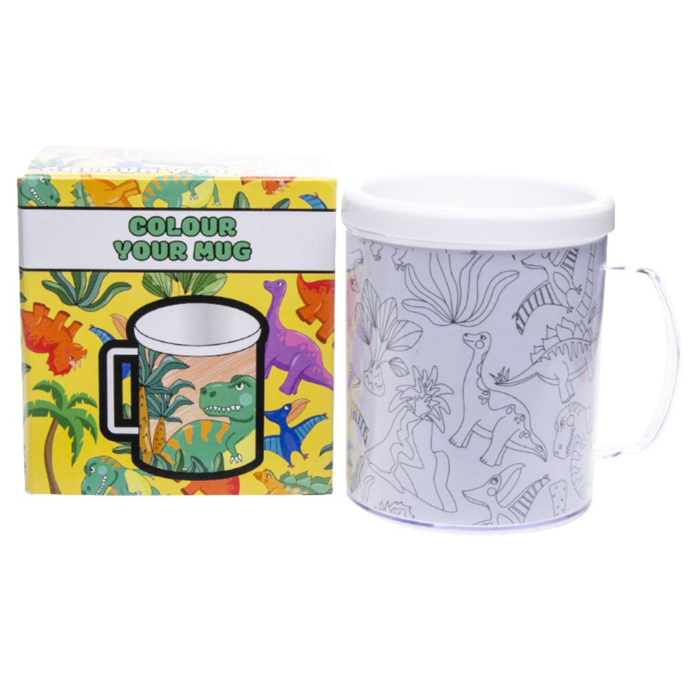 LG Imports Color your own Dino cup | per piece