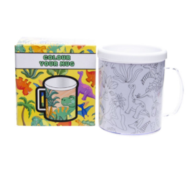 LG Imports Color your own Dino cup | per piece