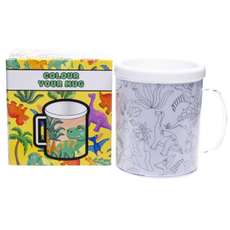 LG Imports Color your own Dino cup | per piece