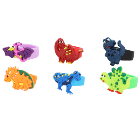 Henbrandt Dino Ring 2x3cm | 12 stuks Henbrandt Dino Ring 2x3cm | 12 stuks