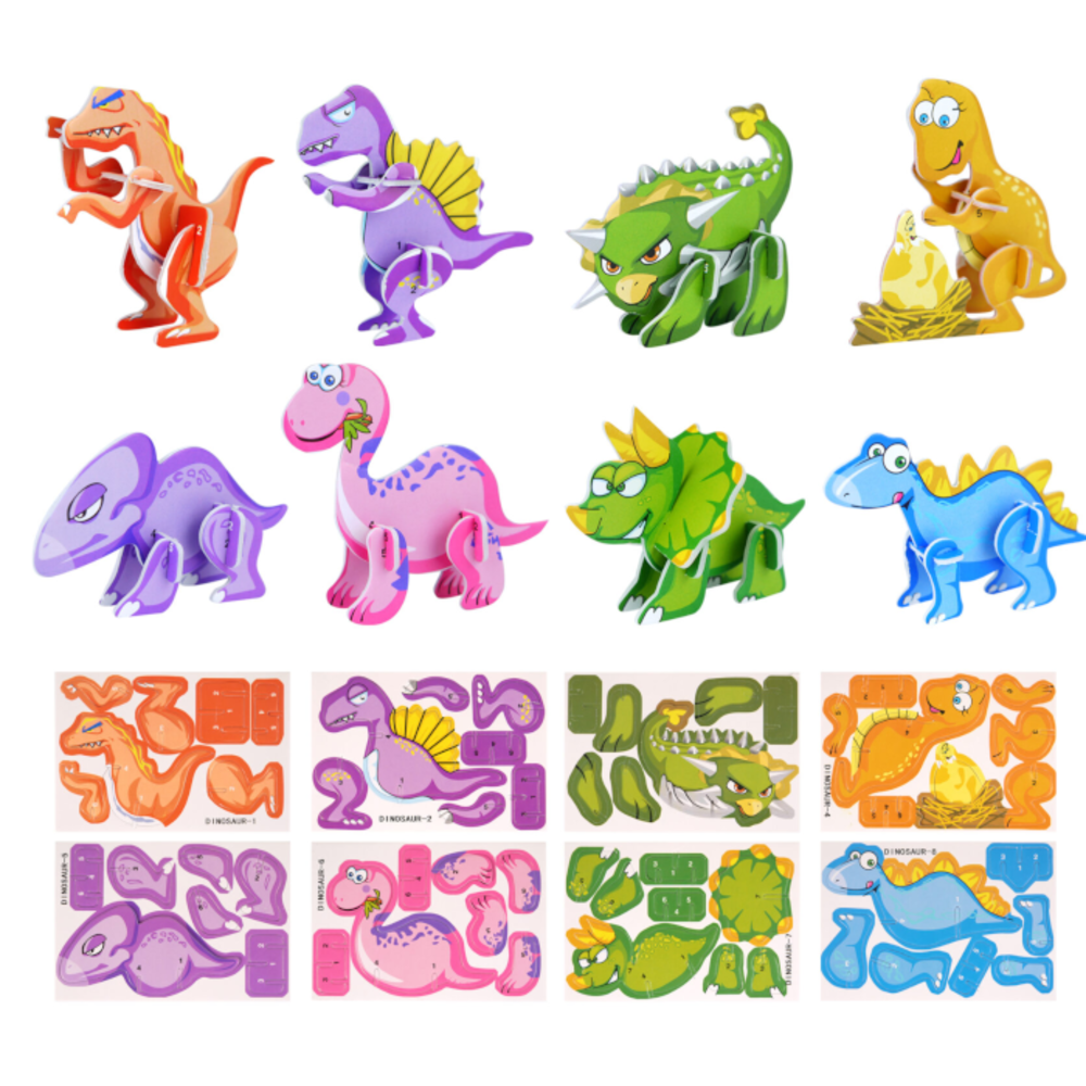 Henbrandt Dino Mini 3D Puzzle 10x7cm | 12 pieces