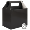 Henbrandt Uitdeeldoosje Zwart 14x9x12cm | 12 stuks