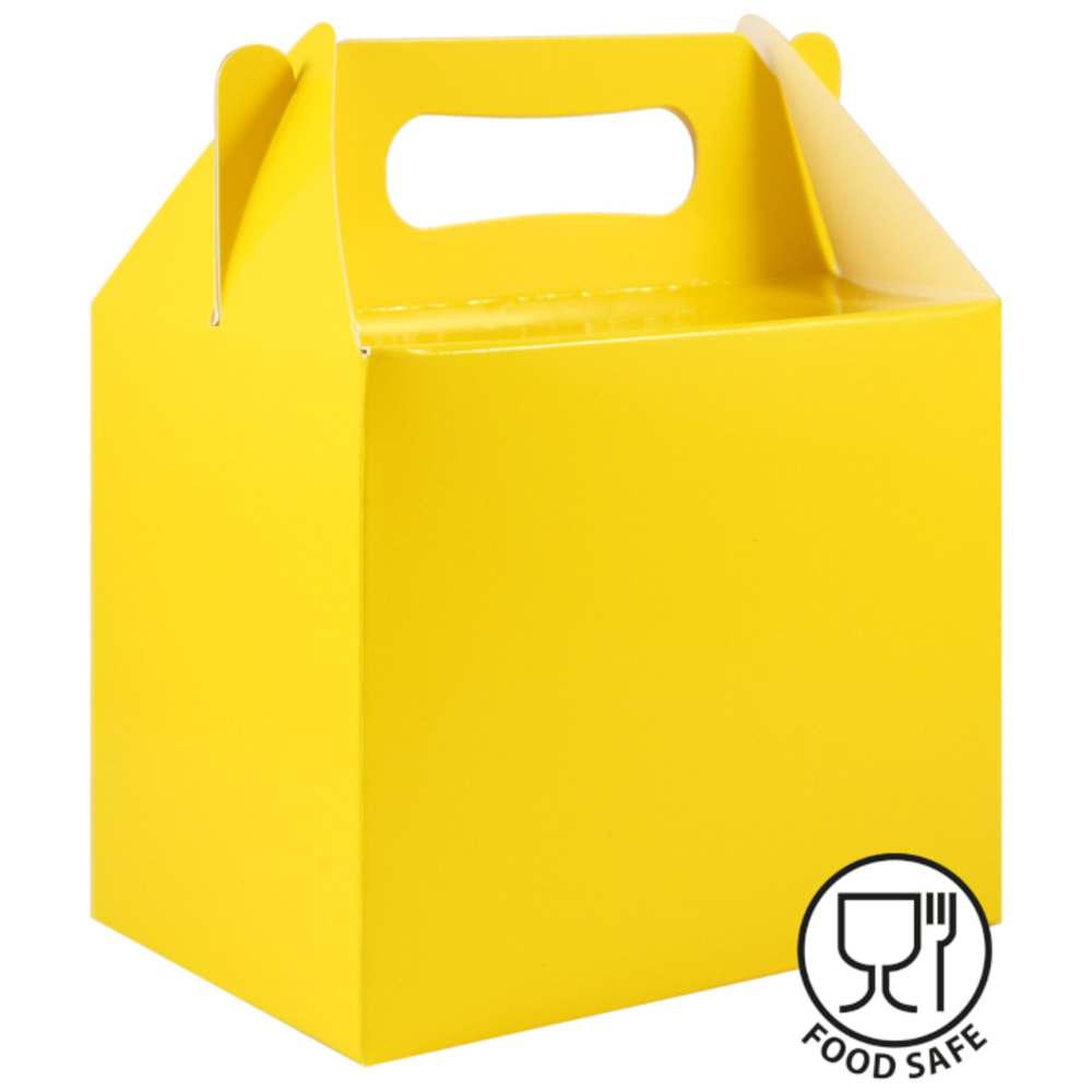Henbrandt Uitdeeldoosje Geel 14x9x12cm | 12 stuks Henbrandt Uitdeeldoosje Geel 14x9x12cm | 12 stuks