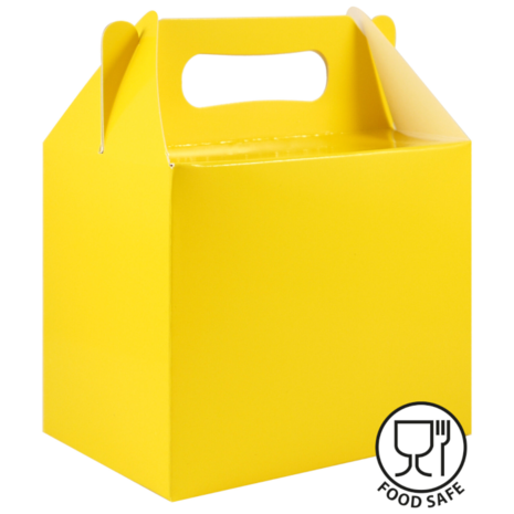 Henbrandt Partygeschenkboxen, gelb, 14 x 9 x 12 cm | 12 Stück