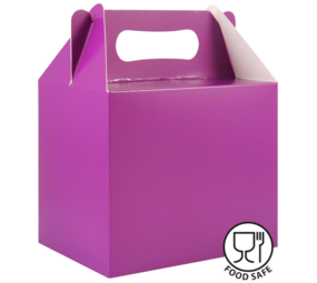 Henbrandt Party Favor Box Purple 14x9x12cm | 12 pieces