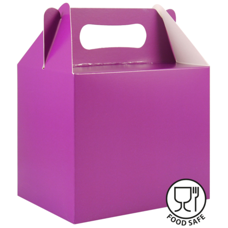 Henbrandt Party Favor Box Purple 14x9x12cm | 12 pieces