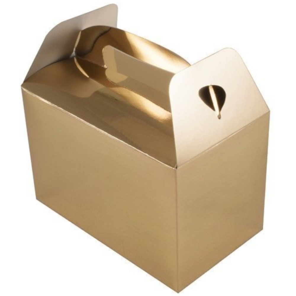 Oaktree Gastgeschenkbox, goldmetallic, 15 x 9 x 10 cm | 6 Stück
