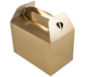 Oaktree Party Favor Box Gold Metallic 15x9x10cm | 6 pieces