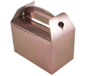 Oaktree Boîte à dragées rose doré métallisé 15 x 9 x 10 cm | 6 pièces