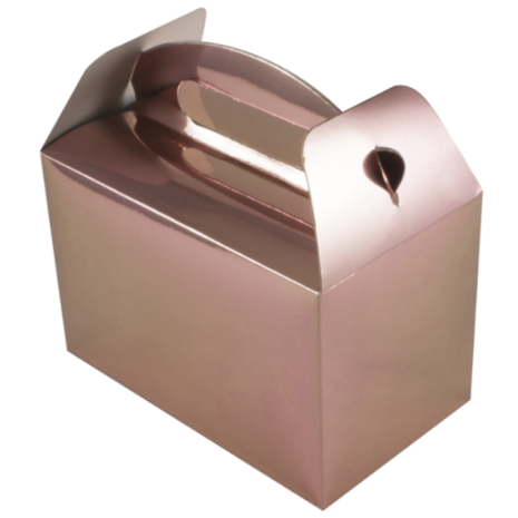 Oaktree Uitdeeldoosje Rosegoud Metallic 15x9x10cm | 6 stuks Oaktree Uitdeeldoosje Rosegoud Metallic 15x9x10cm | 6 stuks