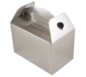 Oaktree Gastgeschenkbox, silbermetallic, 15 x 9 x 10 cm | 6 Stück