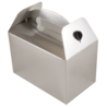 Oaktree Party Favor Box Silver Metallic 15x9x10cm | 6 pieces Oaktree Party Favor Box Silver Metallic 15x9x10cm | 6 pieces