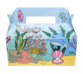 LG Imports Sea Animals Party Favor Box 22.5x12x9.5cm | 12 pieces