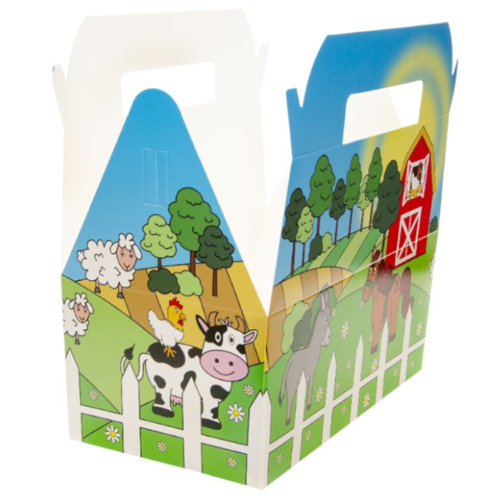 LG Imports Boerderij Dieren Uitdeeldoosje 22,5x12x9,5cm | 12 stuks LG Imports Boerderij Dieren Uitdeeldoosje 22,5x12x9,5cm | 12 stuks
