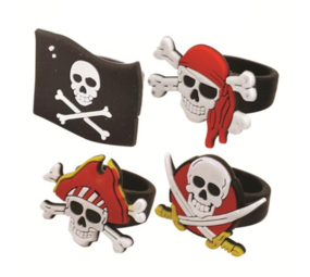 LG Imports Bague de pirate 2x3cm | 12 pièces