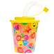 LG Imports Emoji-Smiley-Becher mit Strohhalm, 250 ml | 12 Stück