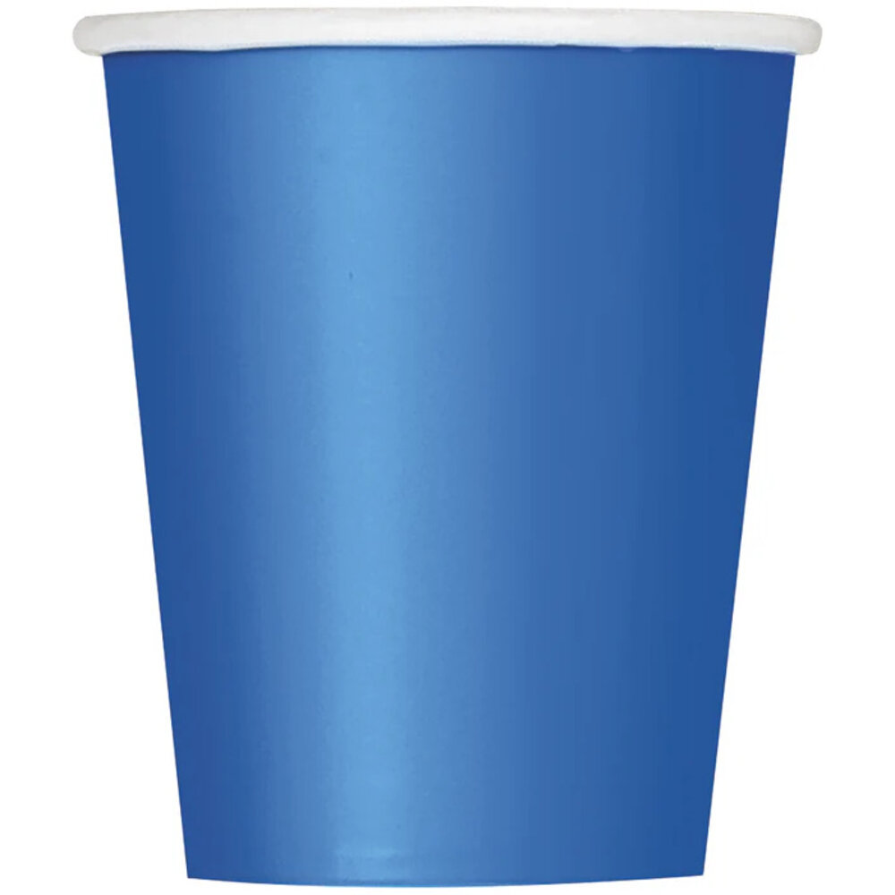 Unique Party Blue Cups 270ml | 14 pieces