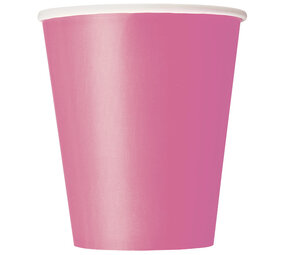 Unique Party Roze Bekers 270ml | 14 stuks Unique Party Roze Bekers 270ml | 14 stuks