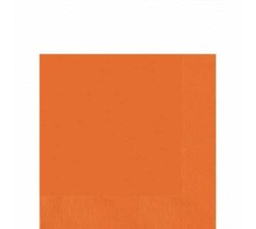 Unique Party Orange Napkins 33x33cm | 20 pieces