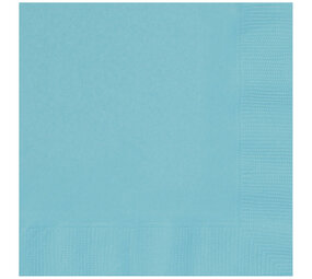 Unique Party Turquoise Servetten 33x33cm | 20 stuks Unique Party Turquoise Servetten 33x33cm | 20 stuks