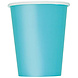 Unique Party Turquoise Cups 270ml | 14 pieces