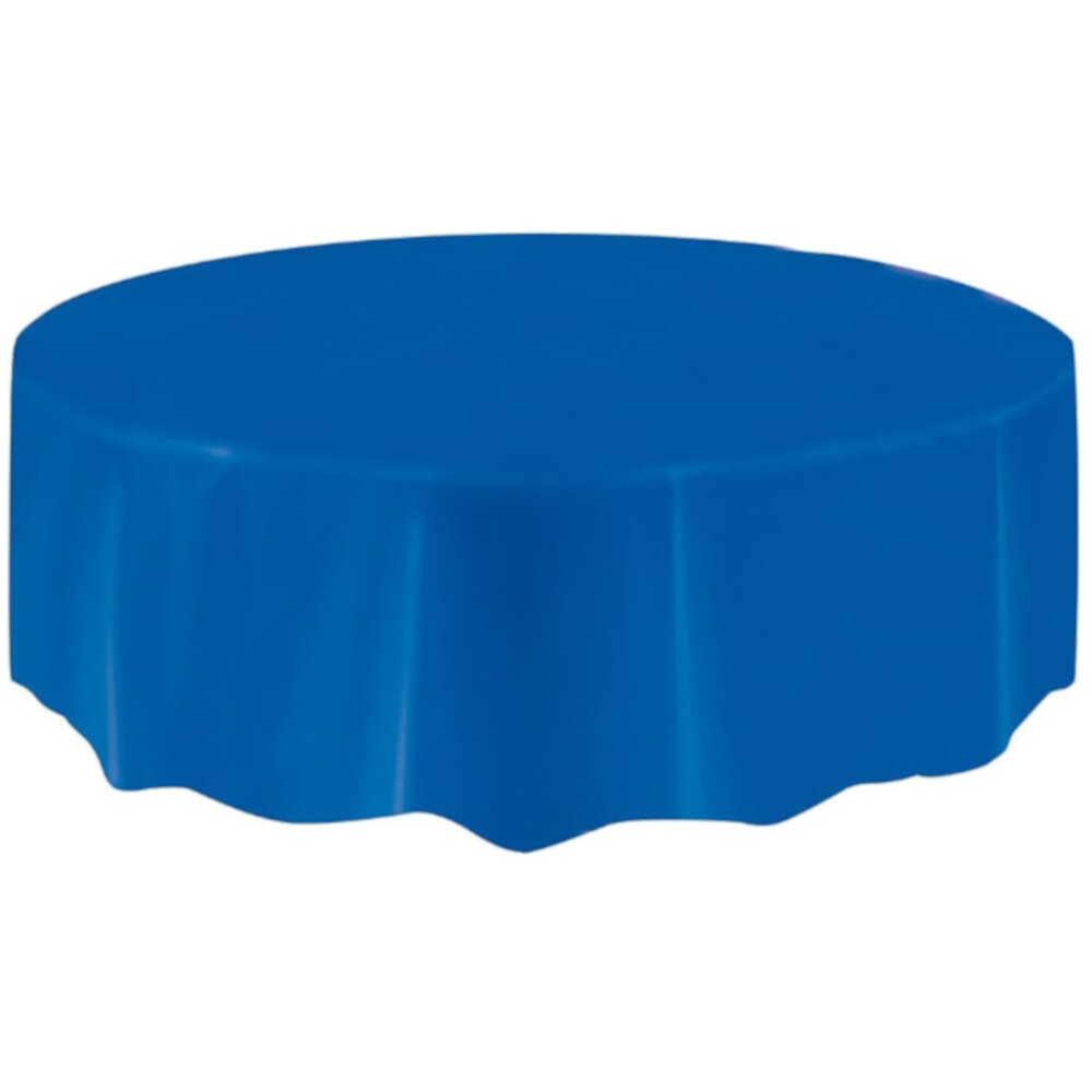 Unique Party Blue Round Tablecloth 213cm | per piece