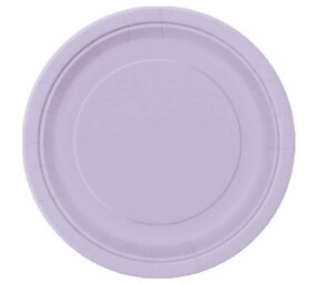 Unique Party Lila Borden 23cm | 16 stuks