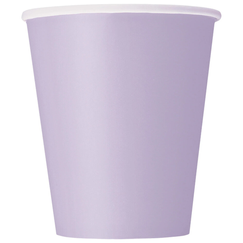 Unique Party Lila Becher 270 ml | 14 Stück