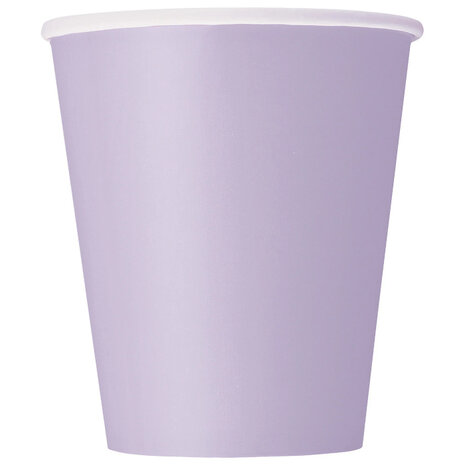 Unique Party Lila Becher 270 ml | 14 Stück